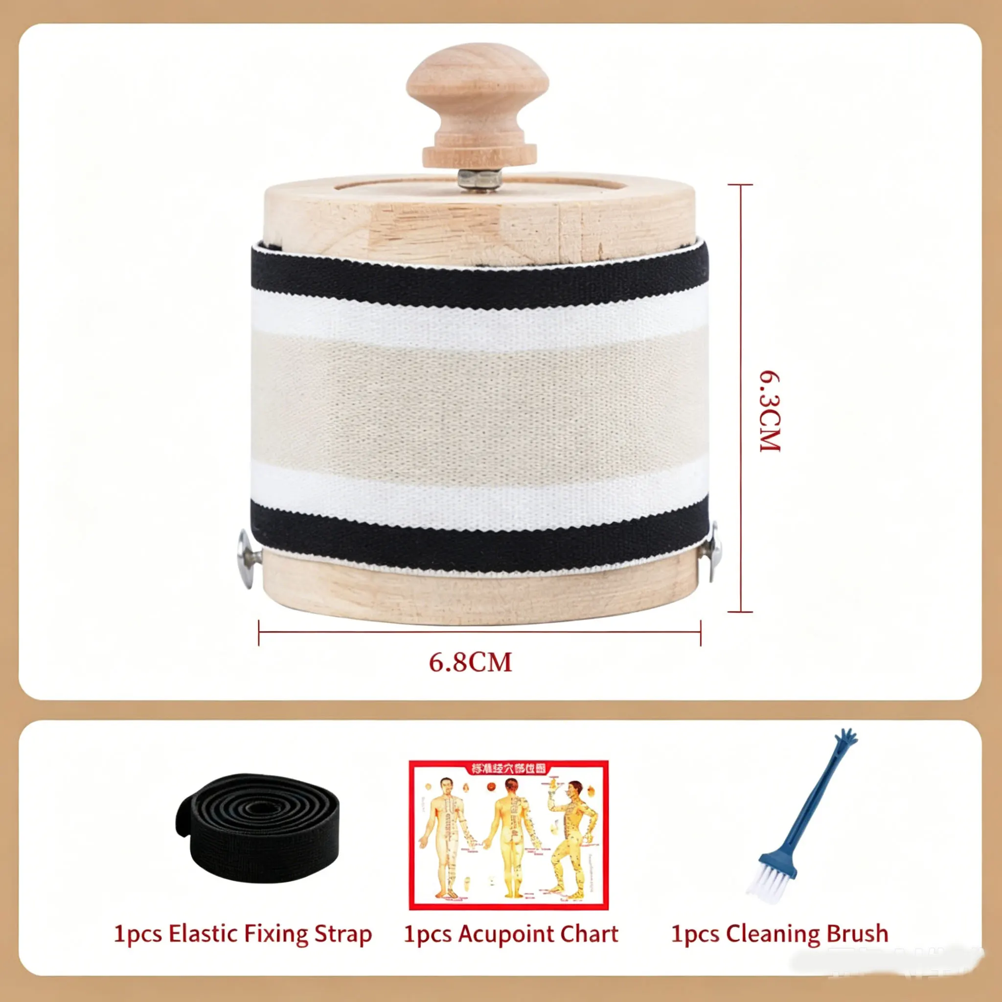 Smokeless Moxibustion Box for Treating Uterine Coldness and Gynecological Abdominal Conditions Moxa Stick Burner Mugwort Holder image 3