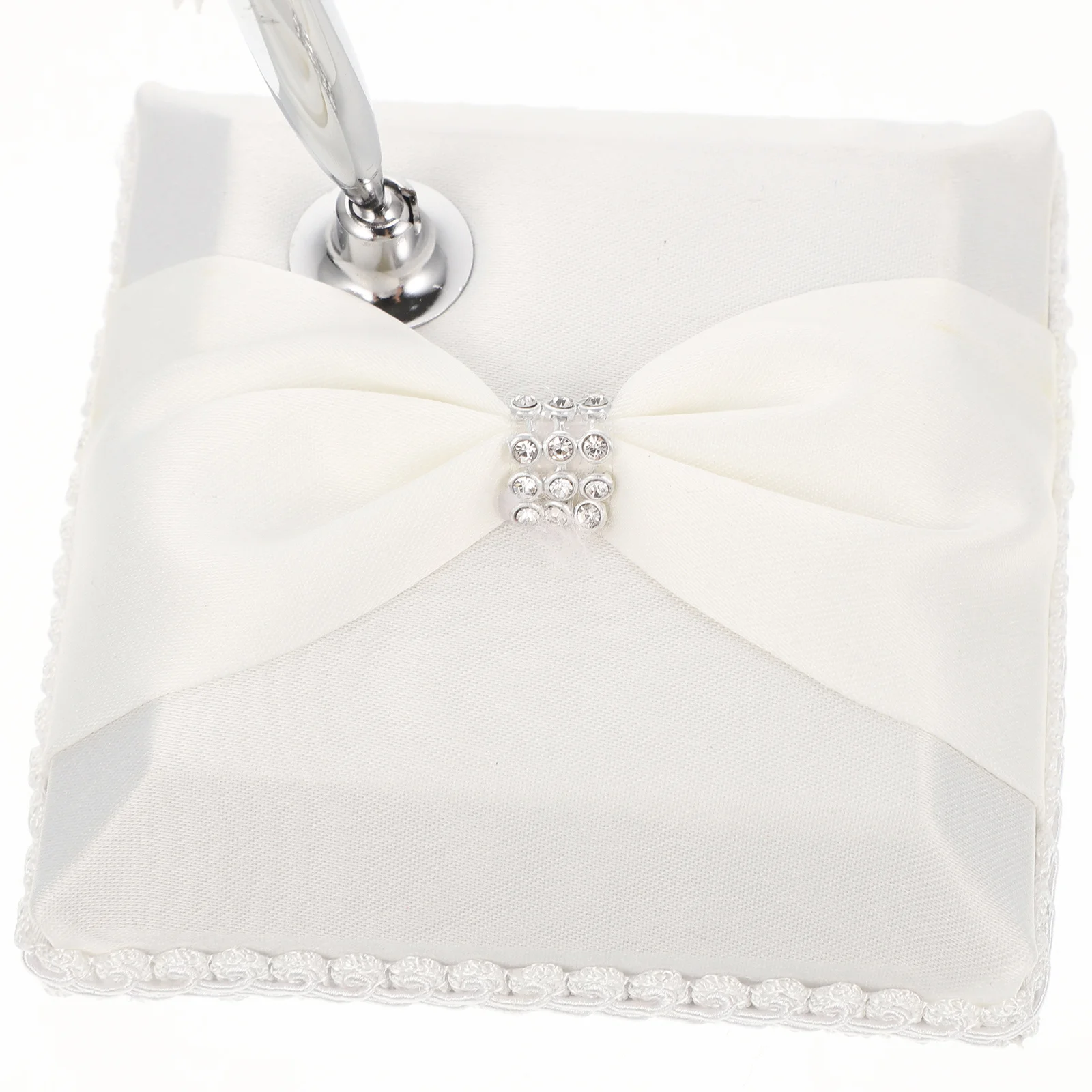 

Ostrich Signing White 25Cm Wedding Guest Book With Holder Bridal Ceremony Ink Pen Rotatable Stand Steel Pen