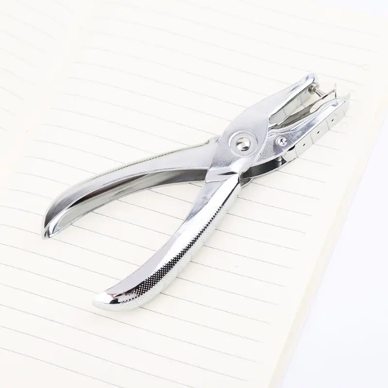 Schoolkantoor Metalen enkele perforator Handpapierpons Scrapbookingponsen 6