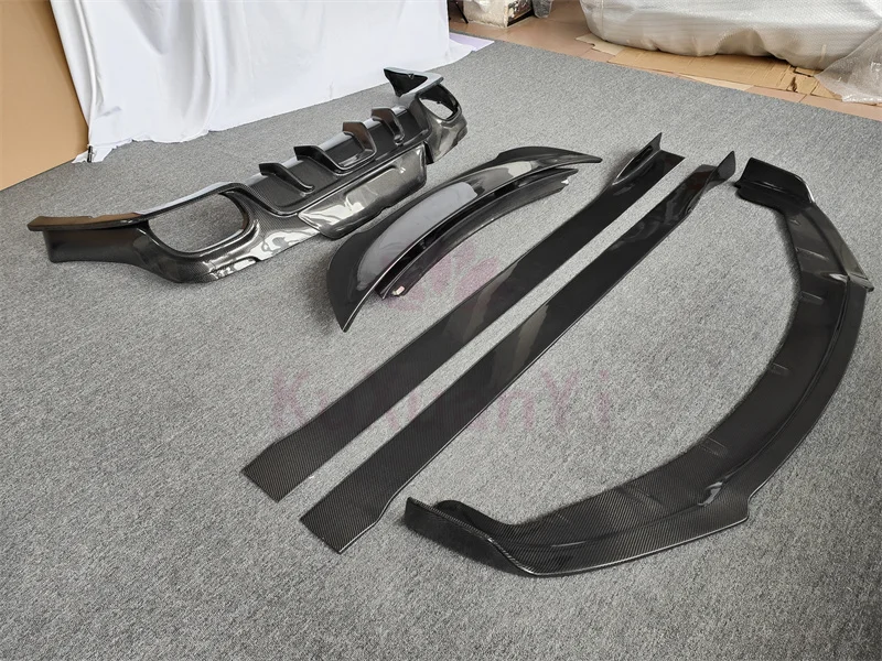 

True Carbon Fiber Front Bumper Lip Side Skirt Extension Rear Diffuser Rear Spoiler for 14-16 Porsche Palmera 970 Turbo