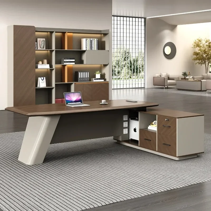 CZ-7  Sense Leadership Office Desk And Chair Combination High-end Business Desk