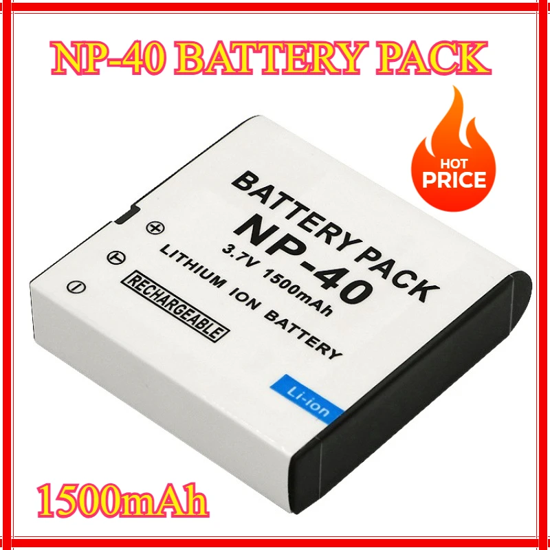 

1500mAh NP-40 NP40 CNP-40 Battery For Casio Exilim EX-Z600 EX-Z750 Z1000 Z1050 Z1080 FC100 FC150 P505 P600 P700 Camera