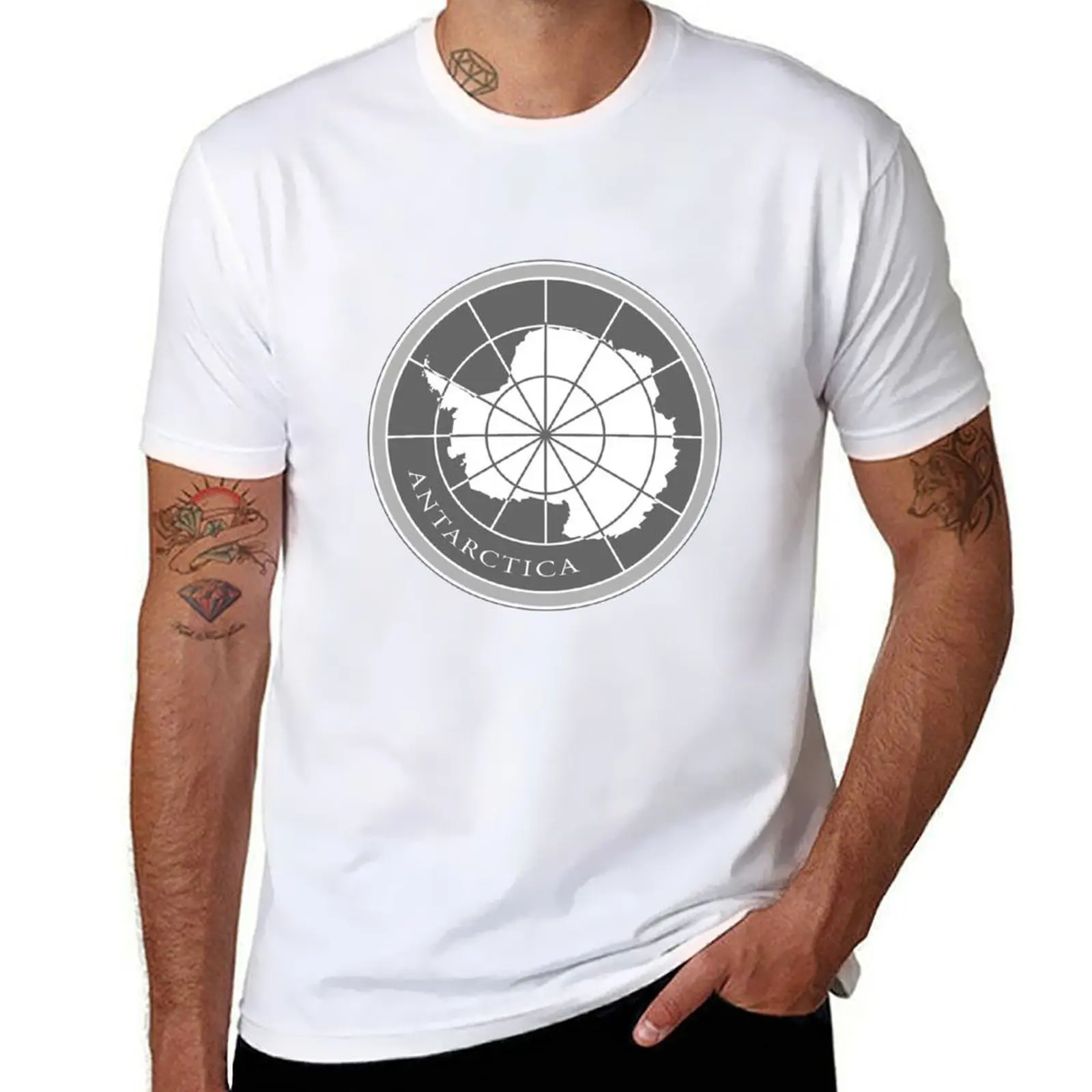 

Antarctica emblem T-Shirt anime t shirts oversize t shirts cotton 100% T-Shirt