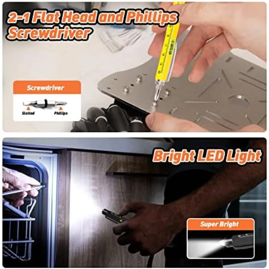 مجموعة أقلام متعددة الأدوات 9 في 1 للرجال: مواد تخزين عملية ومتعددة الاستخدامات لعيد الميلاد وأعياد الميلاد أو فكرة هدايا الفيل الأبيض