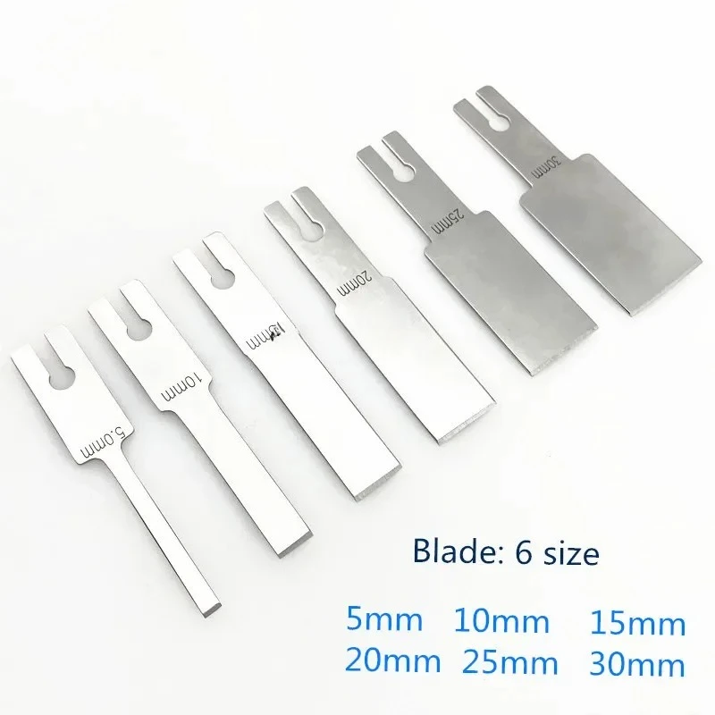 Steotomes Modular completo con 6 cuchillas, cuchillo  hueso  hoja lgada smontable, instrumentos ortopédicos veterinarios