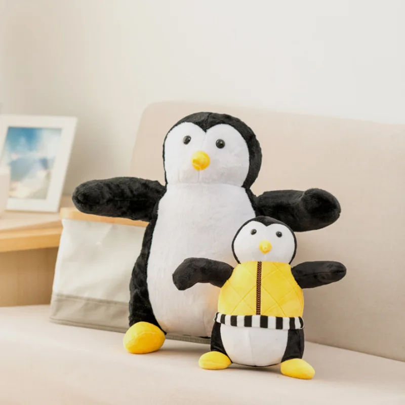 2sizes  Penguin Hugsy Stuffed Plush， TV Penguin Joey\'s Friends HUGSY Plush Penguin Rachel Stuffed Doll Toy for Kids Easter Gift