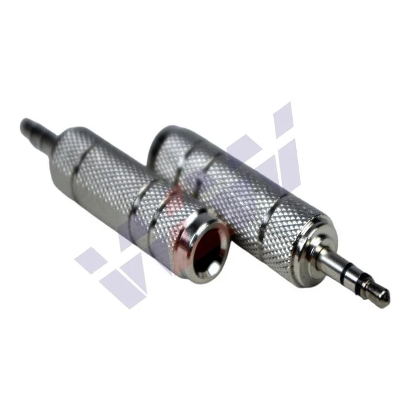 Conector Macho Metal Blindado, P10 Fêmea, X P2, Ficha 10