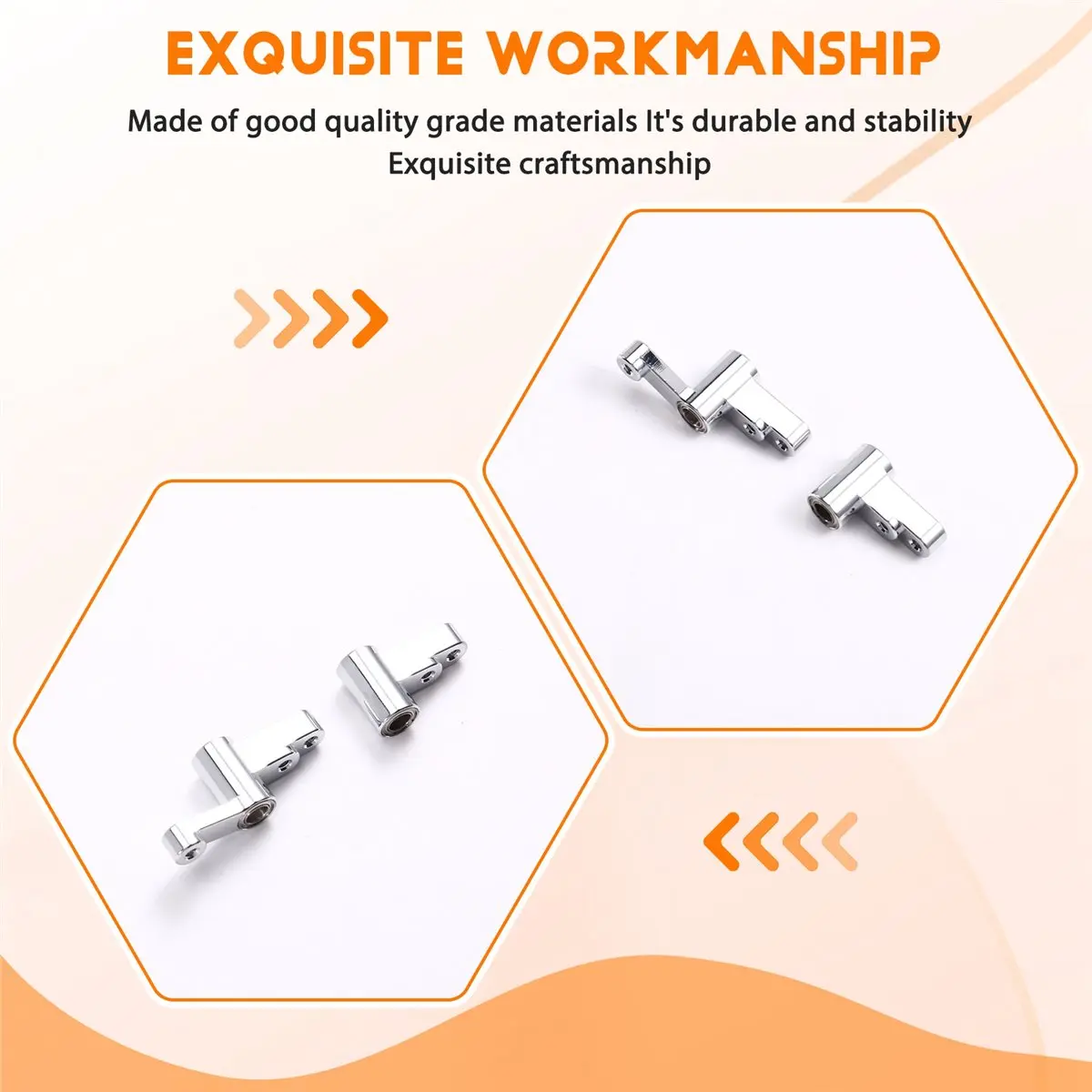 A74U RC Car Upgrade Front Steering Assembly + Bearings Kit for MJX 1/14 14301 14302 14303 14304 RC Car Accessories Silver