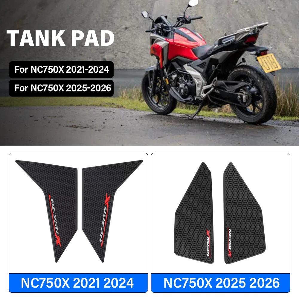 ホンダnc750x-2021-2026用-燃料タンクパッド-滑り止めサイドガスニーグリップ-トラクションステッカー-プロテクター-バイクアクセサリー