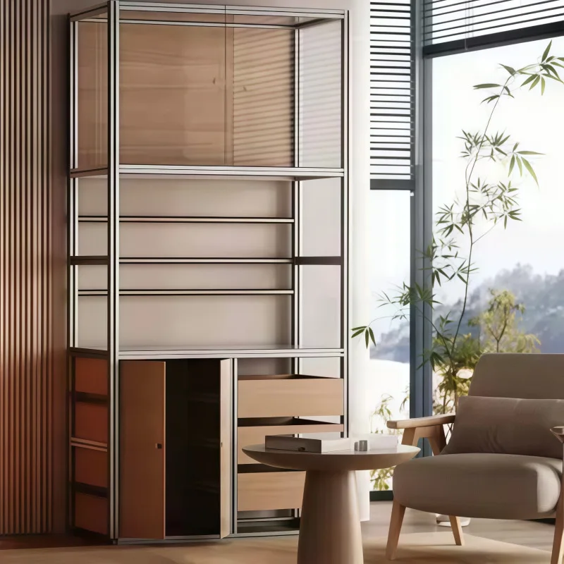 Birch Display Cabinet Simple Modern Household Multi-layer Display Locker