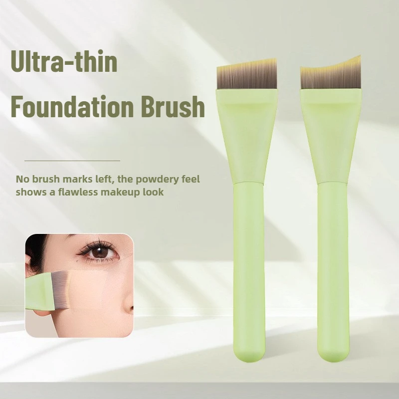Pincel de base ultrafino, pincéis de maquiagem sem costura para mistura de contorno facial, corretivo inclinado, máscara, ferramentas de maquiagem