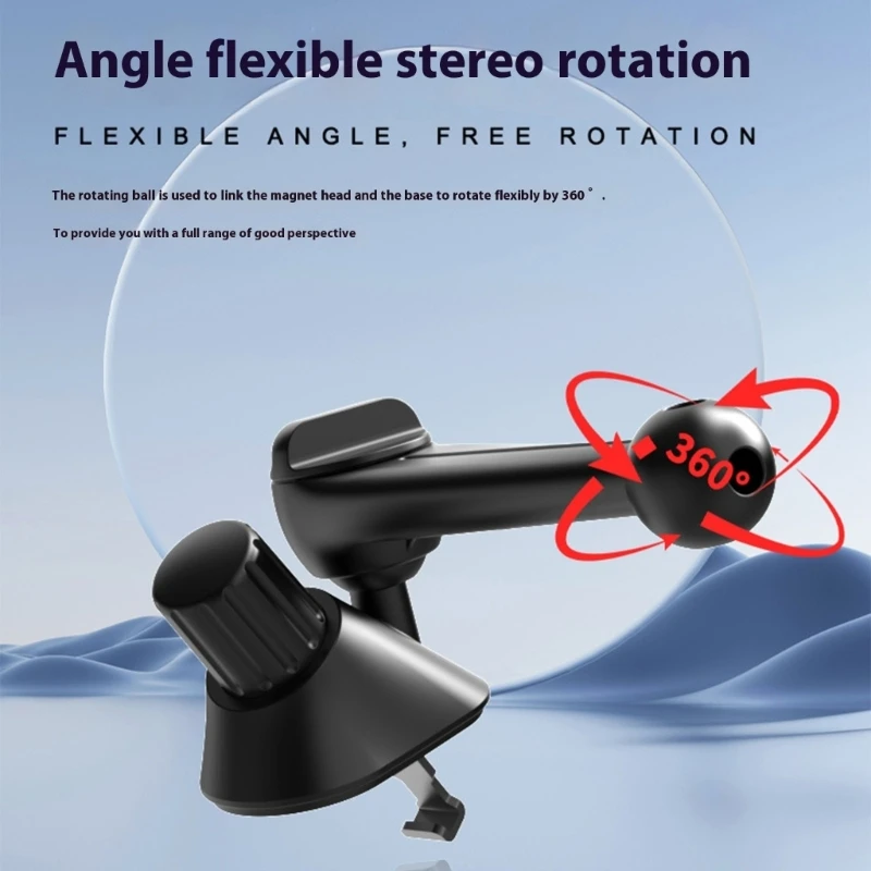 

Adhesive Base 17mm Ball Joint Phone Holder Adapter For Car Air Outlet Dashboard Office Desk Secure Stability