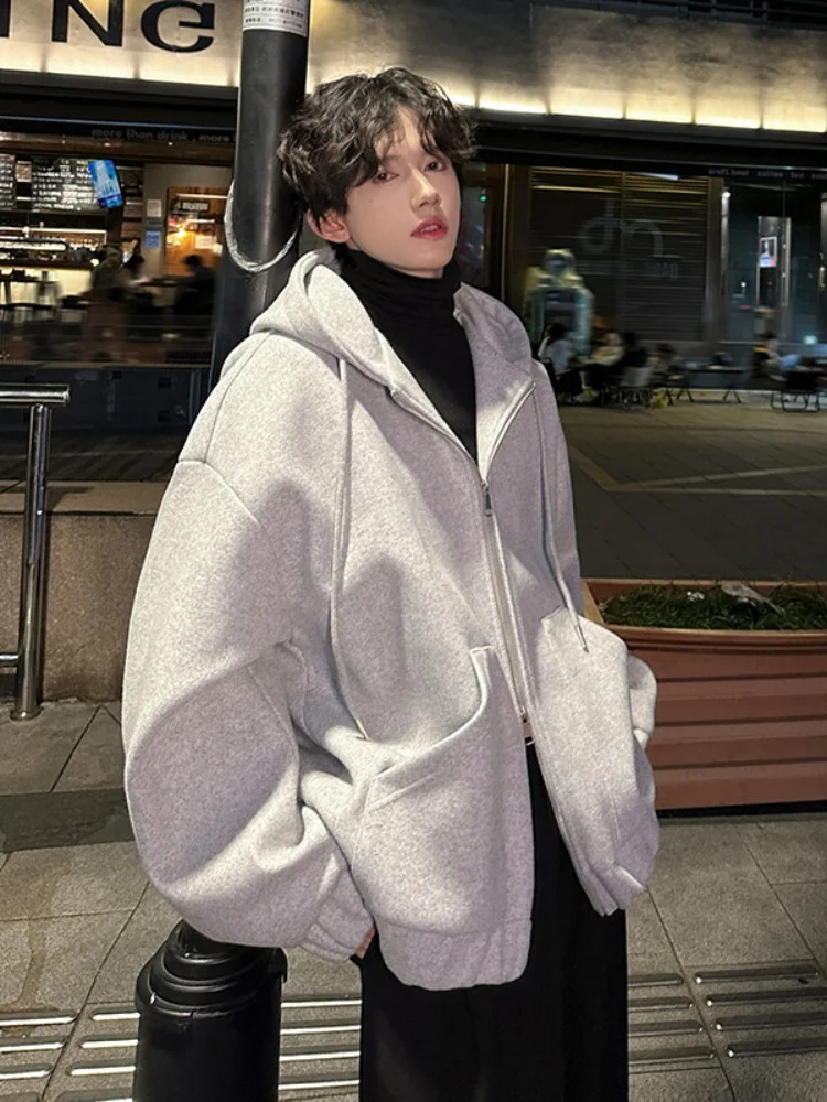 

Cleanfit Men's Woolen Jaet Double Zipper Tailored ape Spring Autumn High Sensation Haome Heavyweight Hardwearing