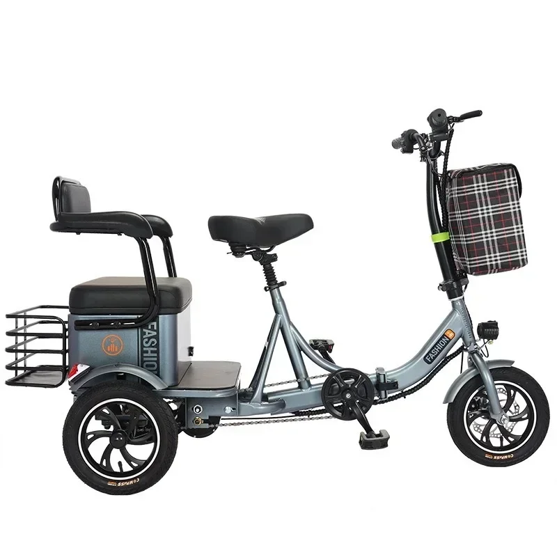 china adult wholesale 48v cheap electric bike lightweight trike 3 wheels electric scooter with 2 seat