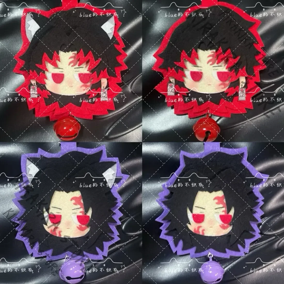 

Demon Slayer Tsugikuni Yoriichi Kokushibo Pendant Key Chain Cosplay Non-woven Fabrics Keyring Originality Ornaments Kawaii Xmas