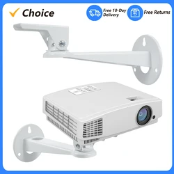 Projector Wall Mount Angle Adjustable Projector Wall Mount Bracket for Mini Projector Wall Hanger with Max Load 3.3 lbs Max