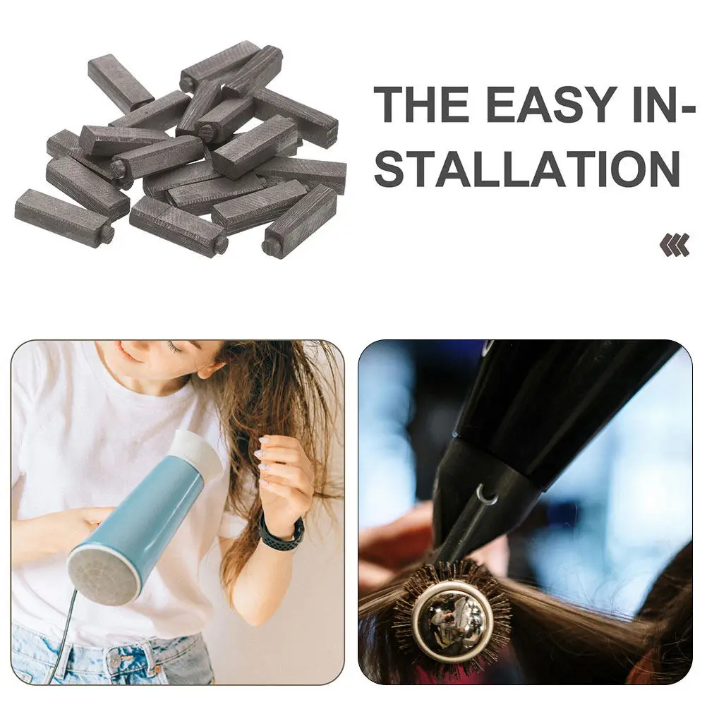 30Pcs Hair Dryer Replacement Carbon Brushes Powerful Performance Easy Installation Extended Lifespan for Professional Blow