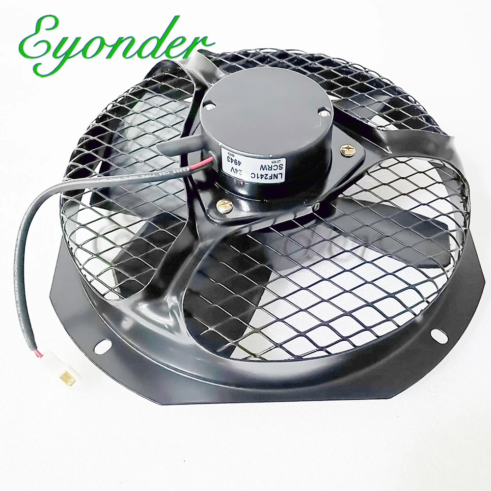 AC A/C Aircon Air Conditioning Conditioner Electric Electronic Cooling Radiator Condenser Fan 24V for Toyota Coaster Mini Bus