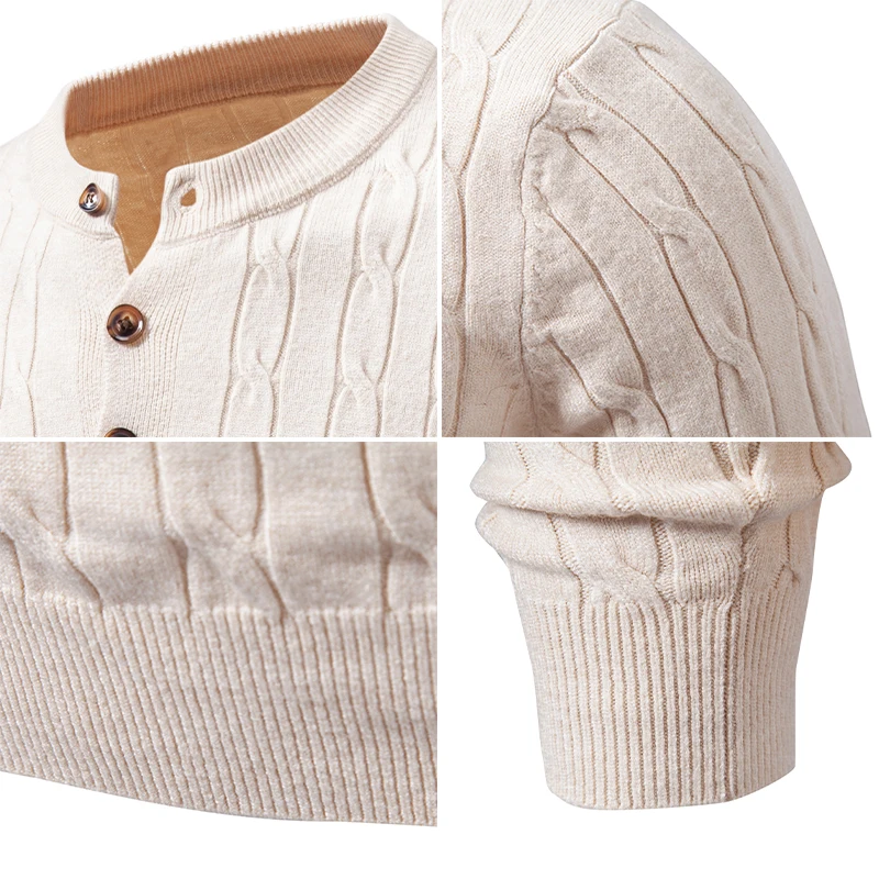 Fashion Autumn Winter Men Sweater Knit Pullovers Solid Crew Neck Slim Fit Casual Knitted Sweaters Long SLeeve Couple Knitwear