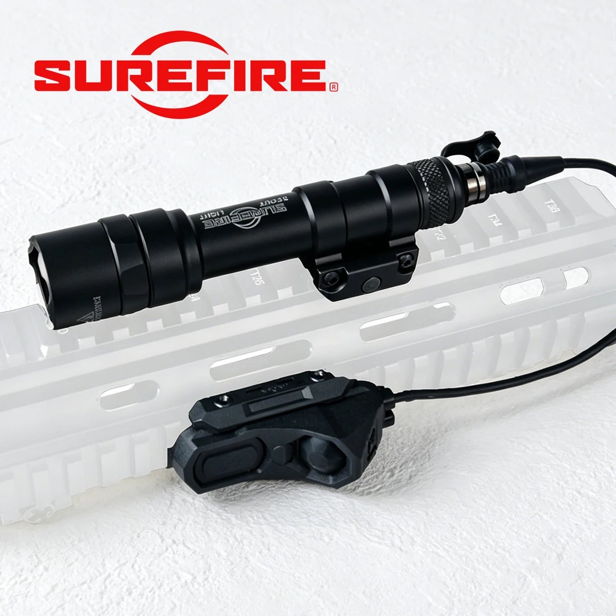 Tactical Surefire M300 M600 Flashlight with Dual Function Remote Pressure Switch Fit 20mm Rail MLOK Keymod Hunting Airsoft Light