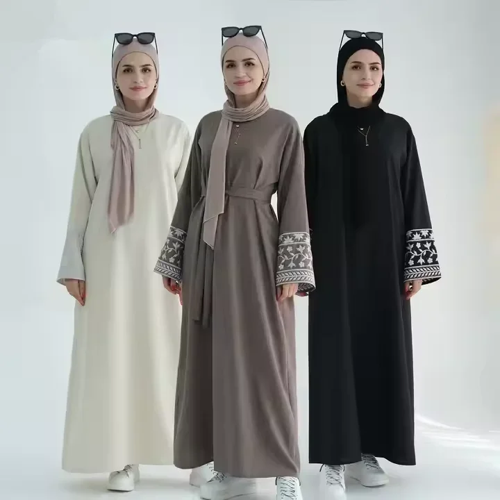 

Dubai Saudi Abaya Muslim Women Embroidery Long Dresses Turkey Kaftan Eid Ramadan Islam Arab Robe Modest Vestidos Jalabiya Kebaya