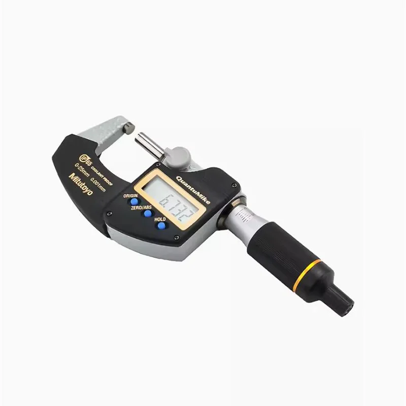 

Mitutoyo QuantuMike Faster Measurement Range 0-25mm IP65 Waterproof Digital Micrometer 293-145-30 MDE-25PX