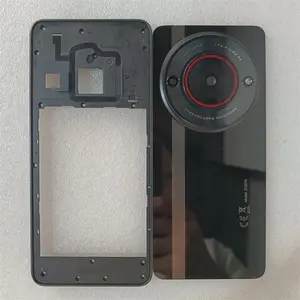 Bilashmart ZTE Nubia Focus 5G Z2357N Housing Middle Frame +Glass Battery Back Cover Rear Door With Camera Lens