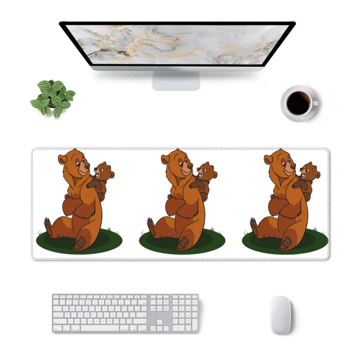 Large Mouse Pad Brother Bear Gamer PC Laptop Mats Keyboard Carpet Computer Gaming Office Accessories Desk Mat