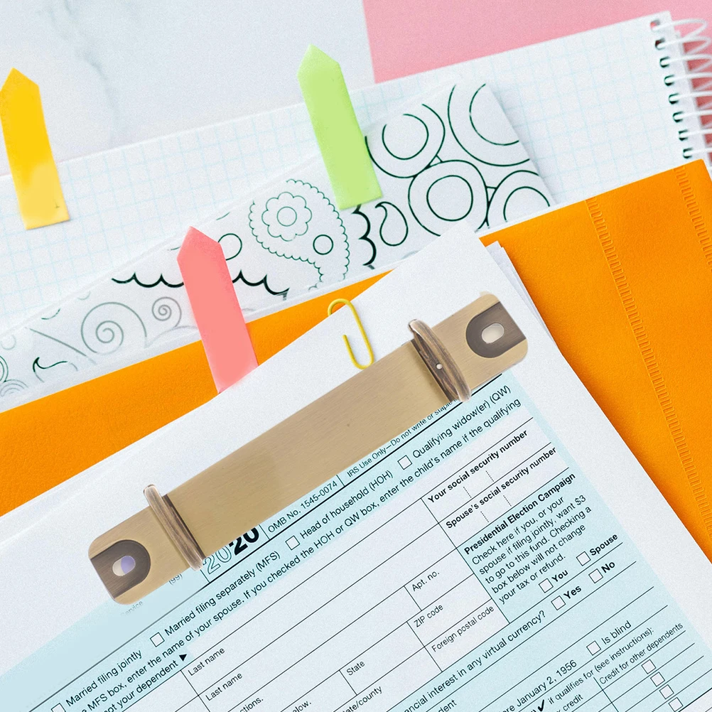 

2 Pcs Ring Binder Clasp Accessories Mechanism Clip Rings Loose-leaf Book Binding Spines Combs Insert Clips