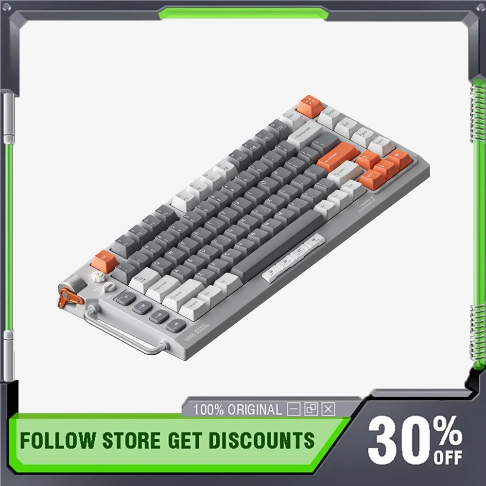 

Nuphy Field75 HE Проводная механическая клавиатура с магнитной осью RGB с возможностью горячей замены, верхняя структура, аксессуары для ноутбуков, игровая клавиатура 8k