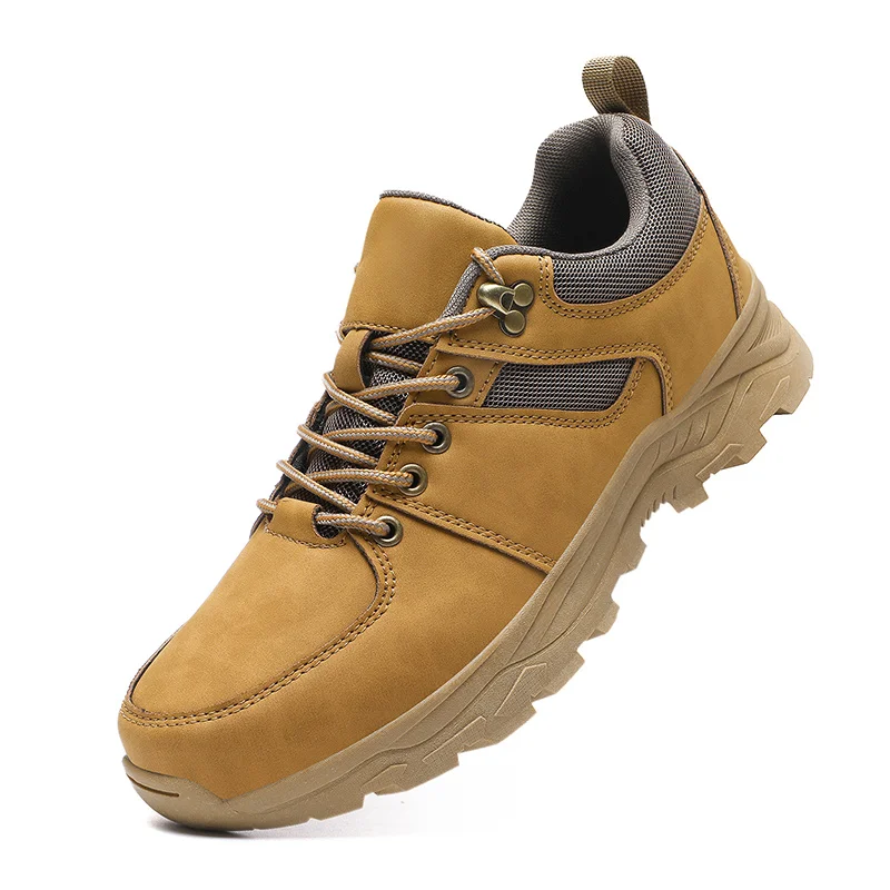 

Уличная кожаная мужская походная обувь, высококачественные нескользящие мужские треккинговые кроссовки, удобная дышащая прогулочная спортивная обувь