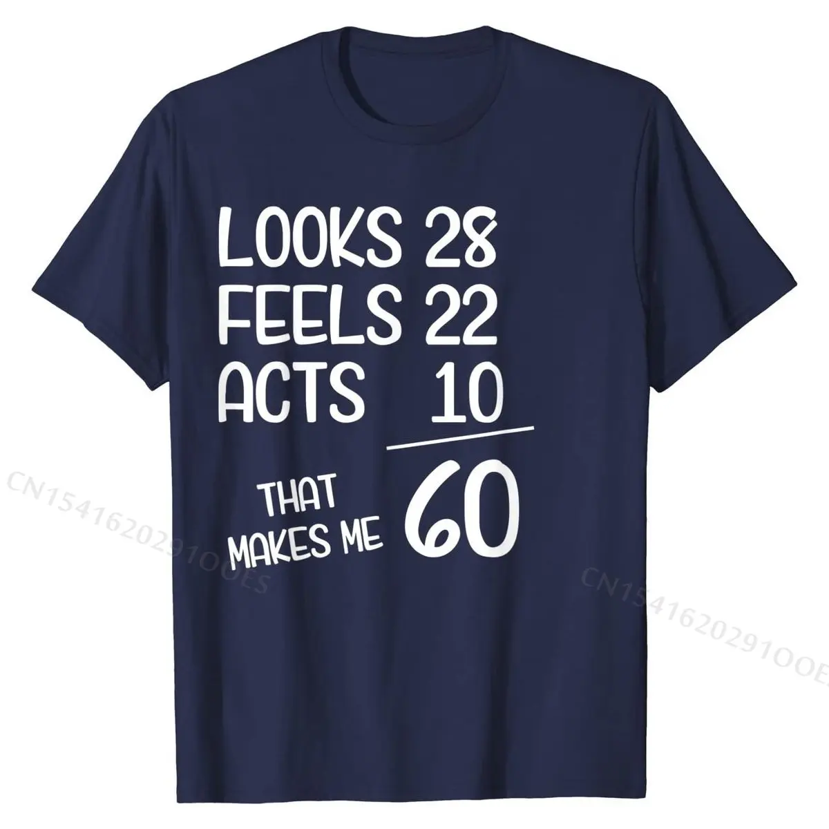 Funny 60th Birthday Gift 60 Years old Born in 1960 T-Shirt Cotton Tops Tees for Men T Shirts Geek Funky
