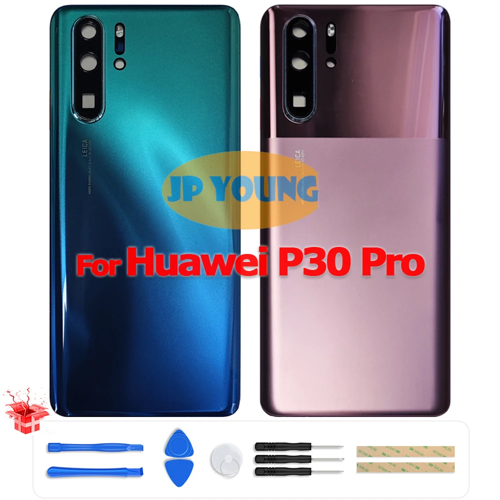 Original Battery Back Cover Glass Rear Door Housing for Huawei P30 Pro VOG-L29, VOG-L09, VOG-AL00, VOG-AL10 - Replacement