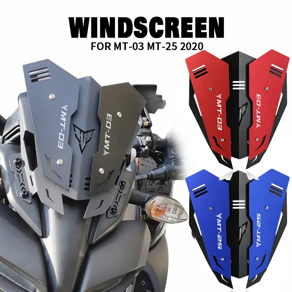 

For YAMAHA MT-03 MT03 MT 03 2020 2021 2022 2023 MT25 MT-25 Motorcycle Windshield WindDeflector Guard Windscreen Windproof Hood