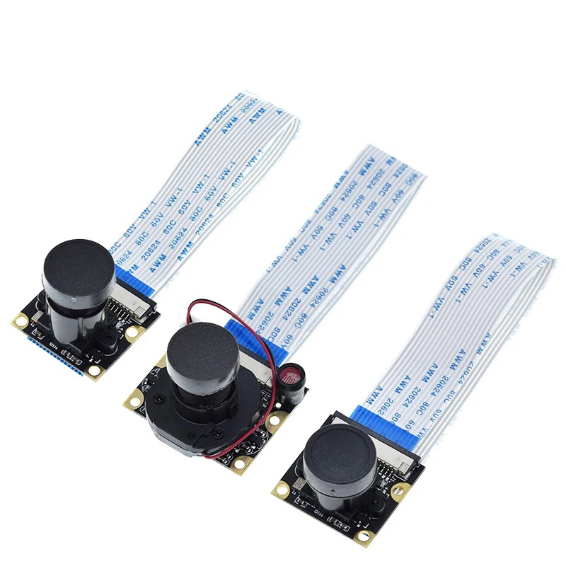 Pi 4 Night Vision Fisheye Camera 5MP OV5647 70/95/160 Degree Adjustable Focal Length