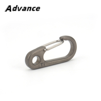 Stonewashed Simple Titanium Keychain EDC Outdoor Tool Titanium Buckle