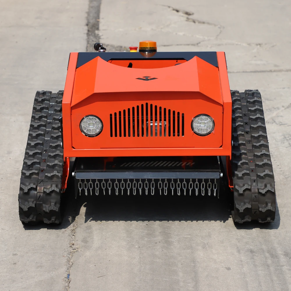 

CE EPA Petrol Gasoline Engine All Terrain Grass Cutting Machine Rubber Remote Control Robot Flail Lawn Mower