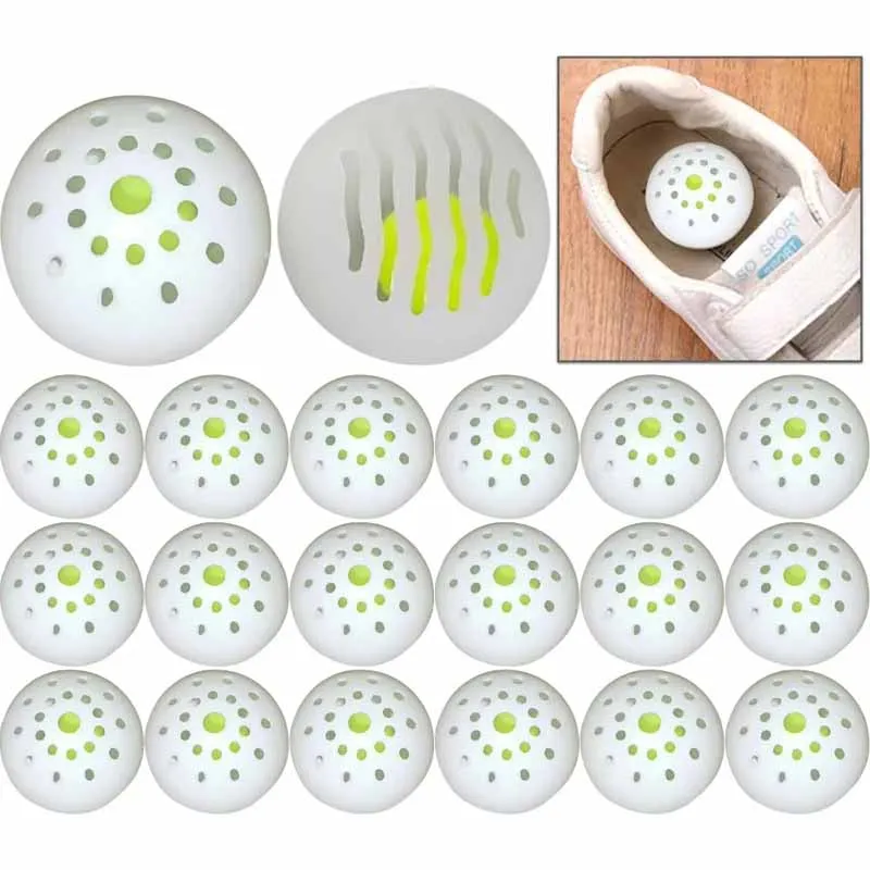 6-36Pcs Deodorizer Freshener Balls For Shoes Multifunction Jasmine Scent Fresheners Footwear Shoe Closet Toilet Deodorization