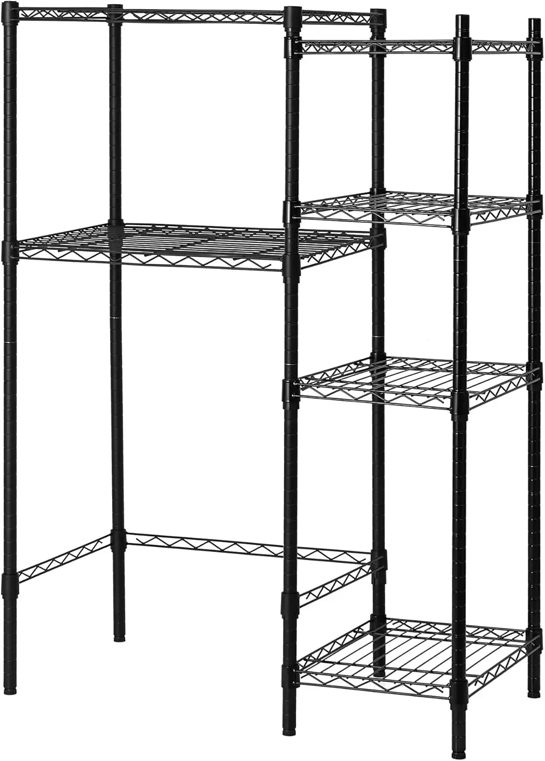 Suprima Mini Shelf Supreme with Supreme Shelving - Black - 4 Shelf Add On (Space Saver)