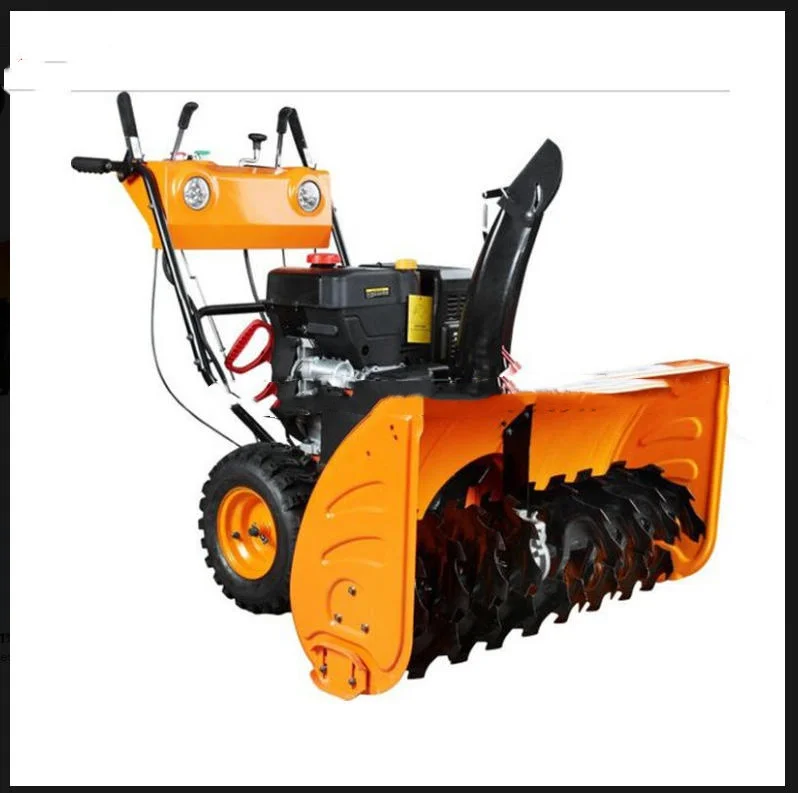 Multi Functional Rolling Brush Snow Thrower Electric Twin Tire Snow Blower Municipal Road Snow Thrower Equipment