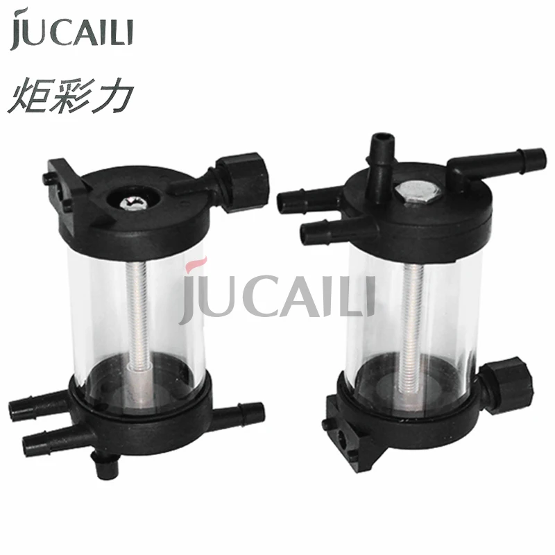JUCAILI Secondary buffer bottle for Wit-color Gongzheng Ink Filter Surge Flask Solvent Inkjet Printer Glass Ink Buffer Bottle