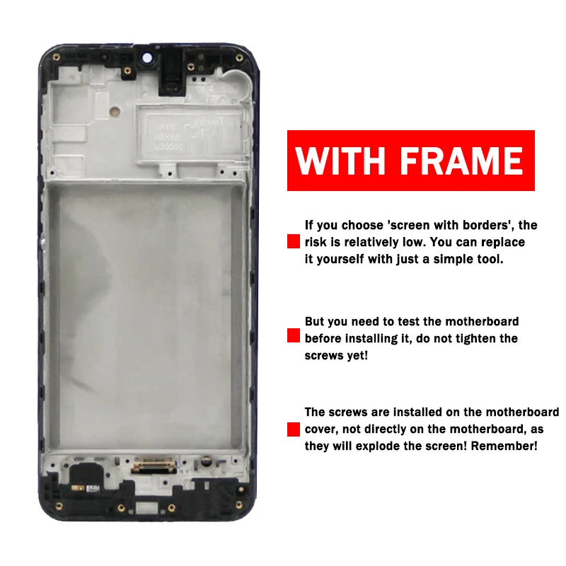 Super AMOLED Display LCD Touch Screen Digitizer Assembly, Peças para Samsung M21, M215, M215F, M215F, DS, M215F, DSN