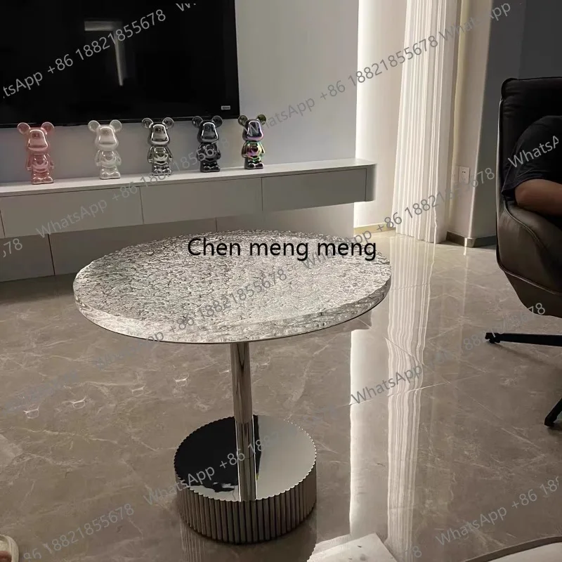 

Современные роскошные журнальные столики Современная минималистская вилла Гостиная Центр Журнальный столик Дизайнерский дом из нержавеющей стали