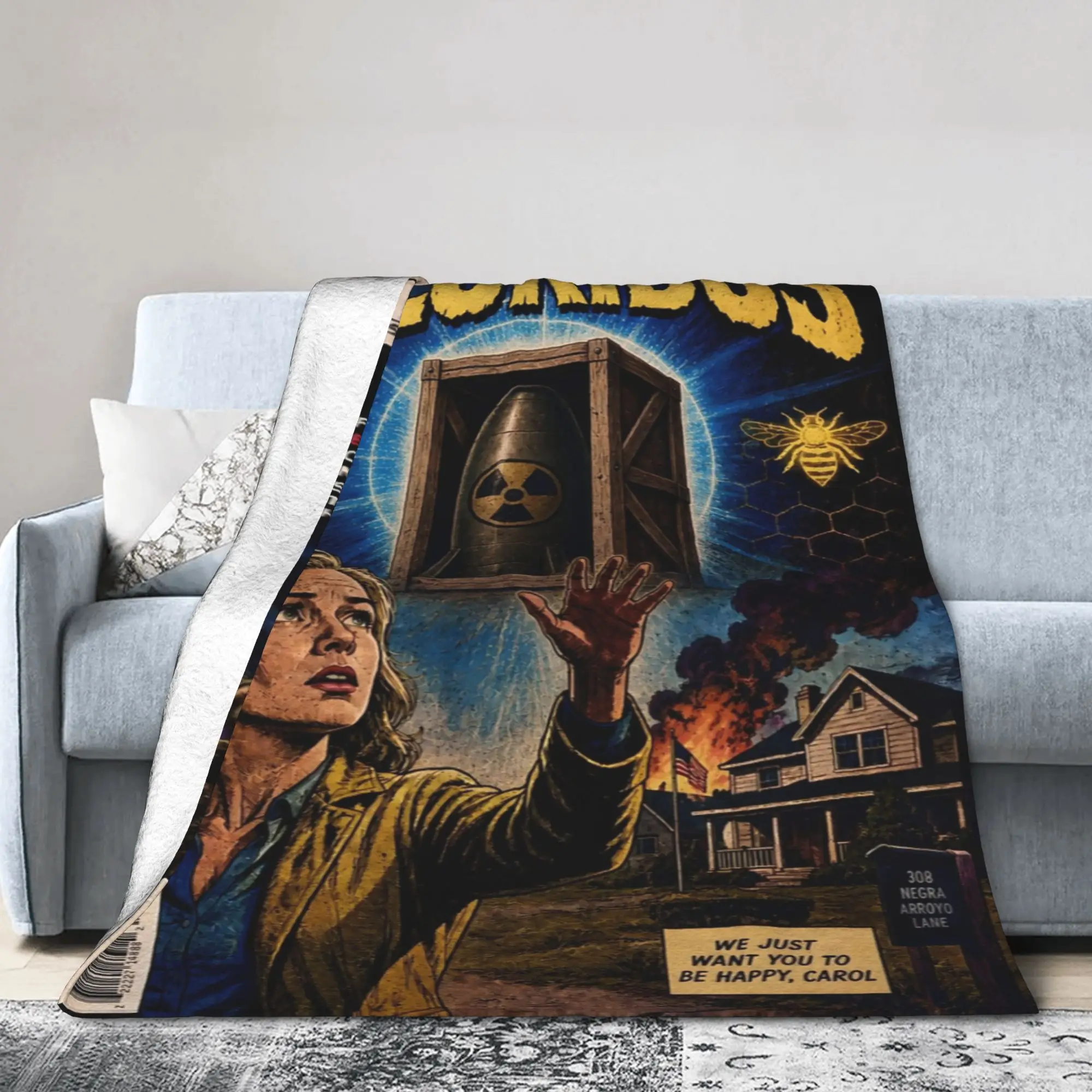 Nuclear Pluribus or Plur1bus Blankets Fleece Print  Multi-function Soft Throw Blanket for Bedding Car Rug Piece