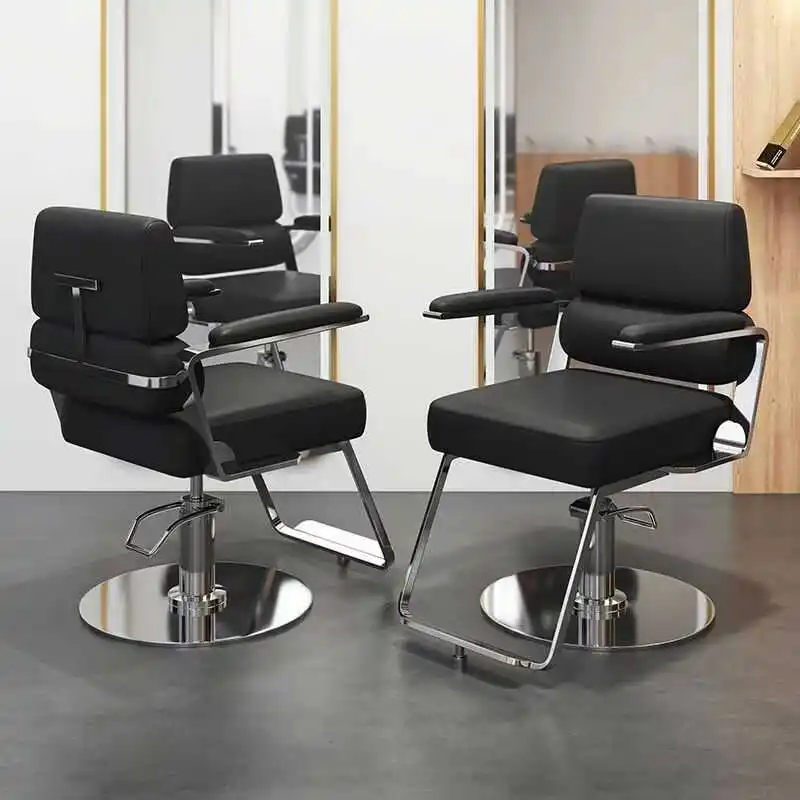 

Nordic Fashion Barber Chairs Modern Lift Beauty Hair Salon Barber Chairs Simple Makeup Salon Furniture Silla De Barberia FYBC