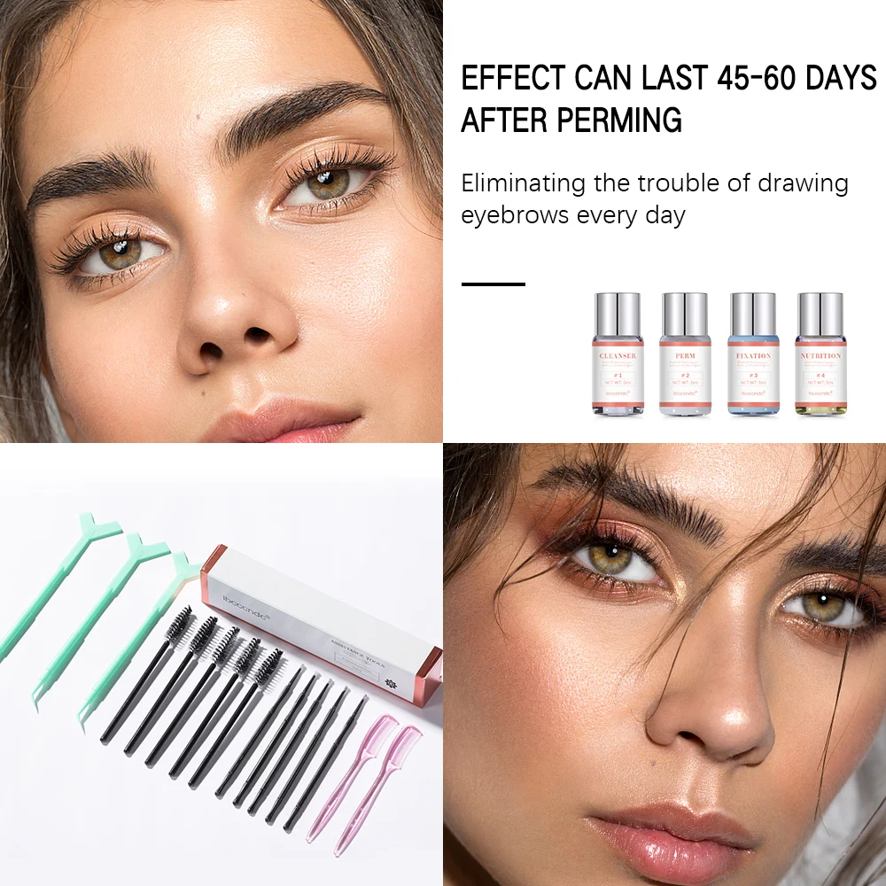 Brow Lamination Kit DIY Eyebrow Styling Safe Perm Eyebrow Set Fixative Protein Curling Eyelash Growth Make Up Eyes Charmingly