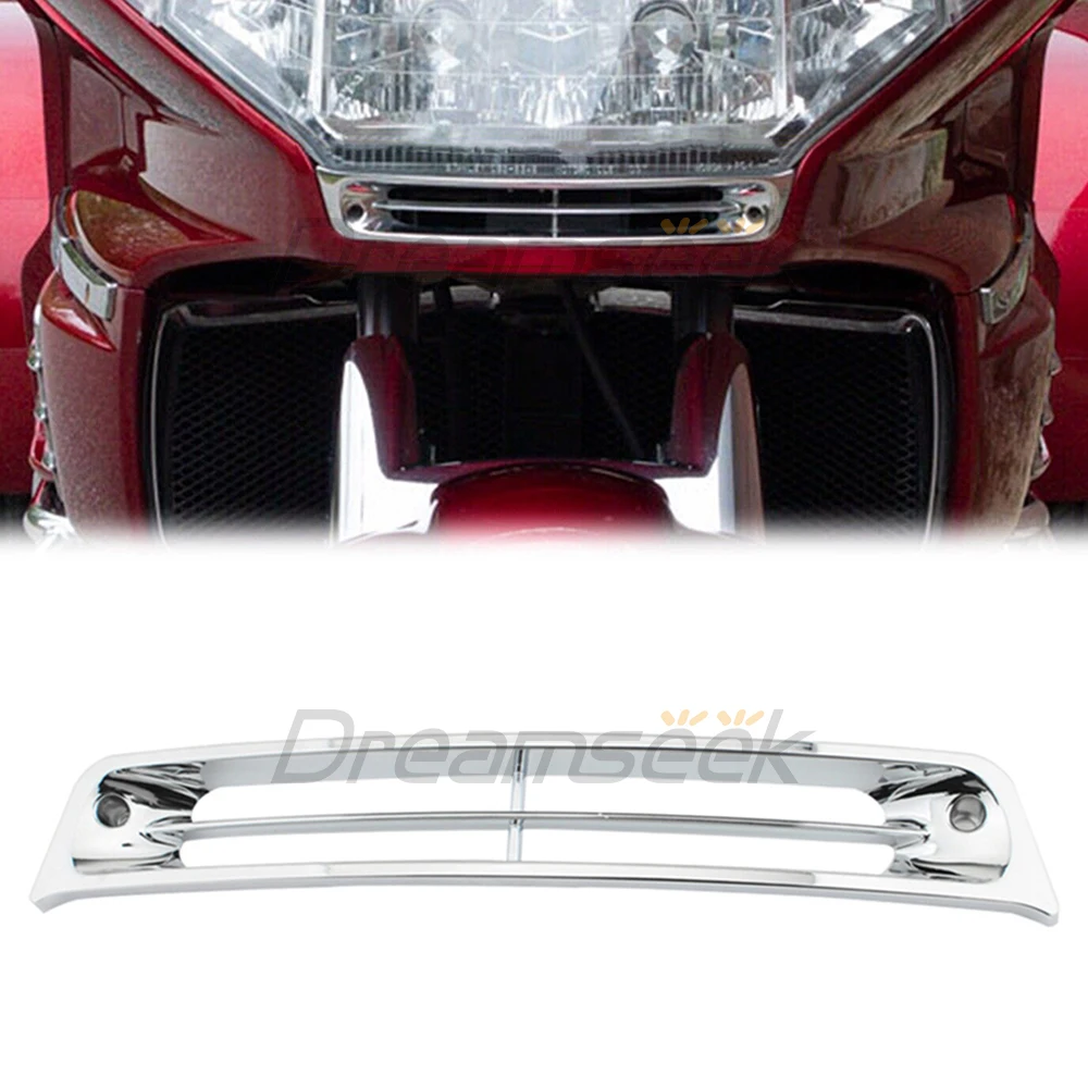 

1pcs Chrome Lower Headlight Grille for Honda Gold Wing Goldwing GL1500 1988-2000 Motorcycle Fairing Grill ABS Plastic