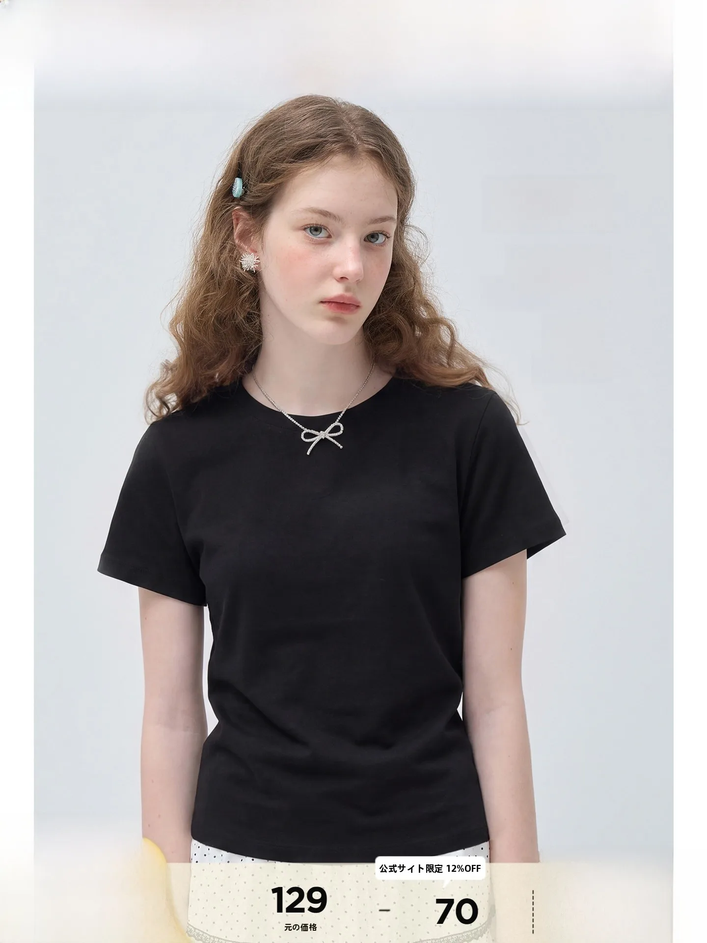 

Rui plus Size Women's round Neck T-Shirt Loose Fit Short Sleeve Breathable Comfortable Summer Versatile Slimming Top