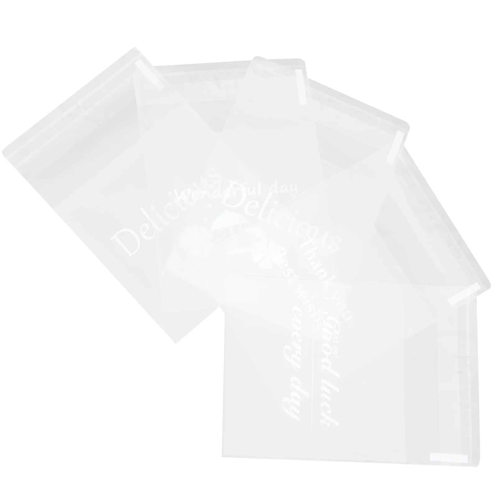 

100Pcs Self Sealing Biscuits Bags Snack Packaging Bags Durable Practical for Home Kitchen Snack Bag Cookie Bag