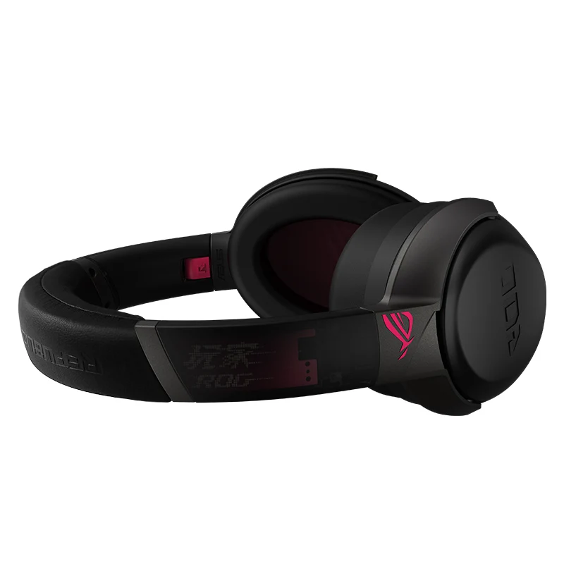 ASUS ROG STRIX GO 2.4 ELECTRO PUNK USB-C 2.4GHz wireless gaming headset,AI noise-cancelling microphone&low-latency performance